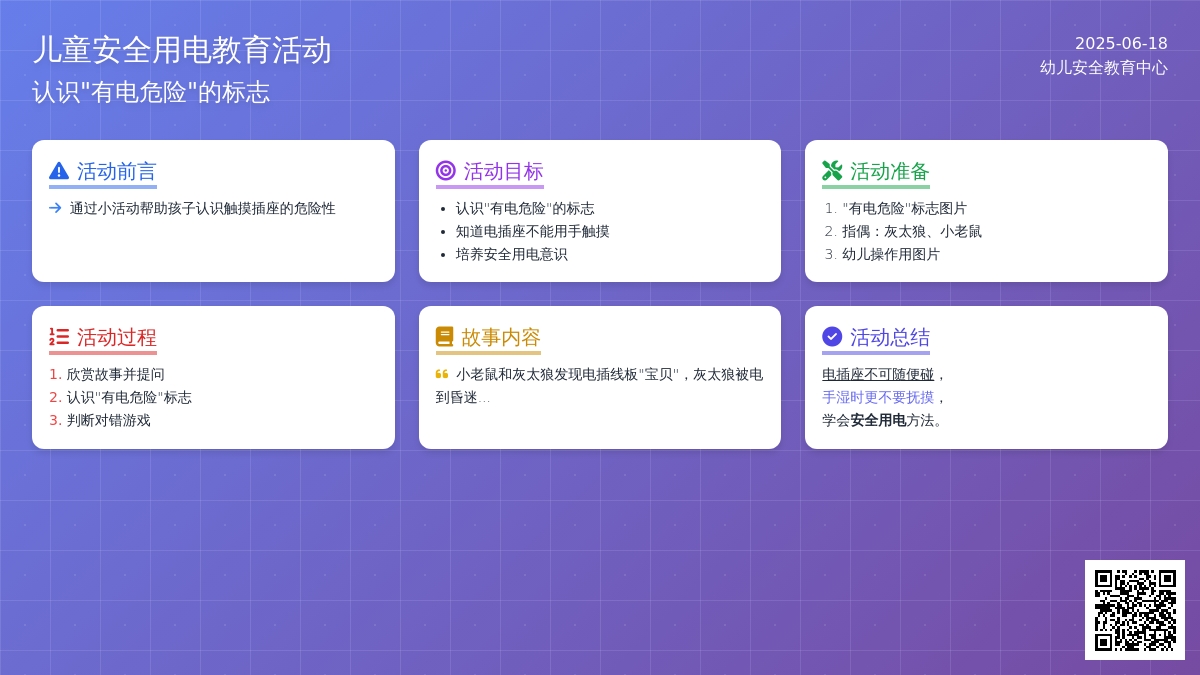 中班安全活动教案：会咬人的电教案