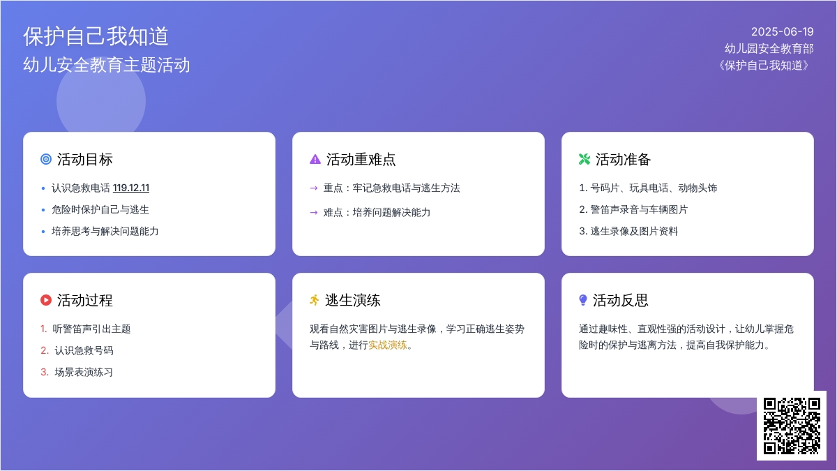 中班安全保护自己我知道教案反思