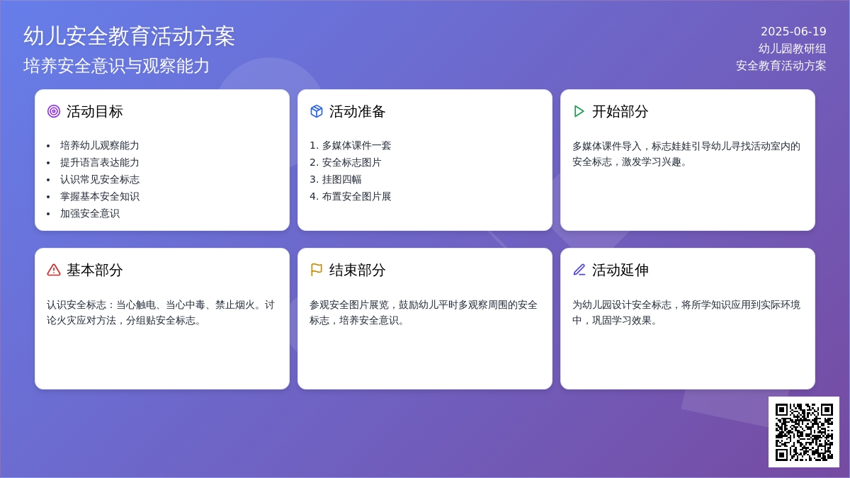 中班安全认标志讲安全教案反思