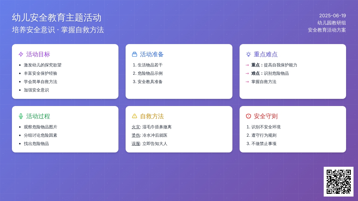 中班安全小心危险教案
