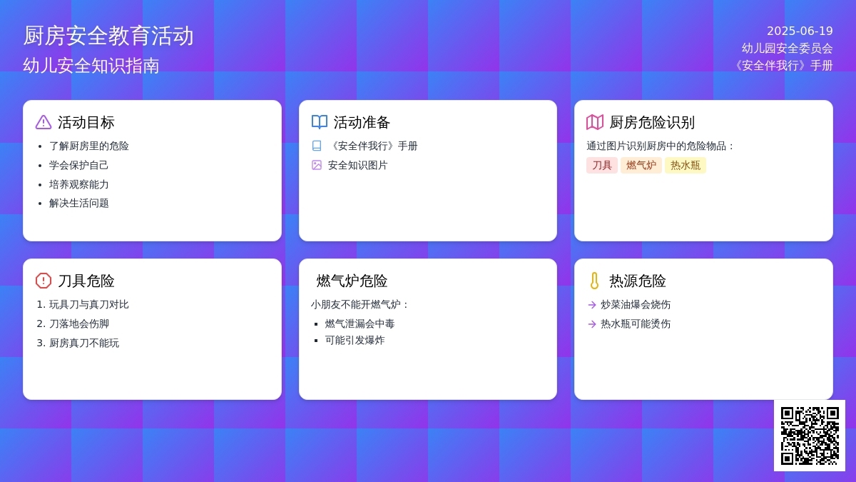 中班安全厨房里的危险教案
