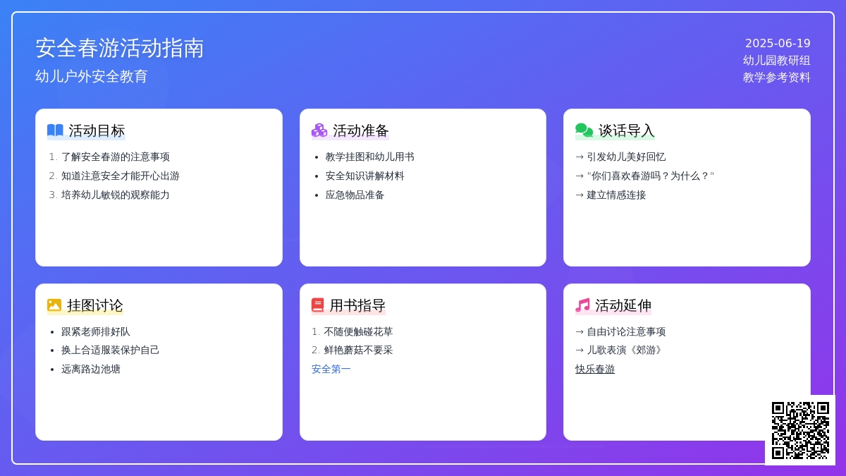 中班安全活动外出游玩小警钟教案反思