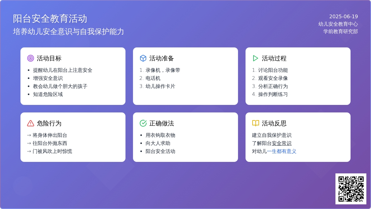 中班安全活动阳台上的安全教案反思