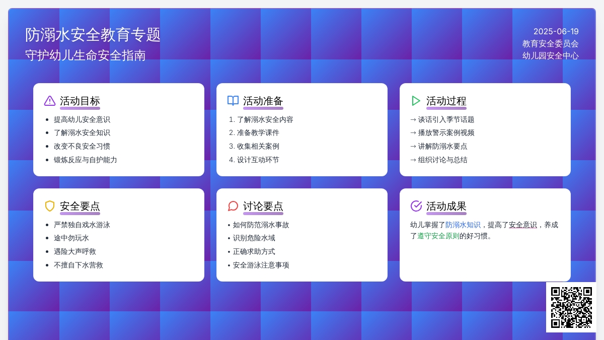 中班安全教育预防溺水教案反思
