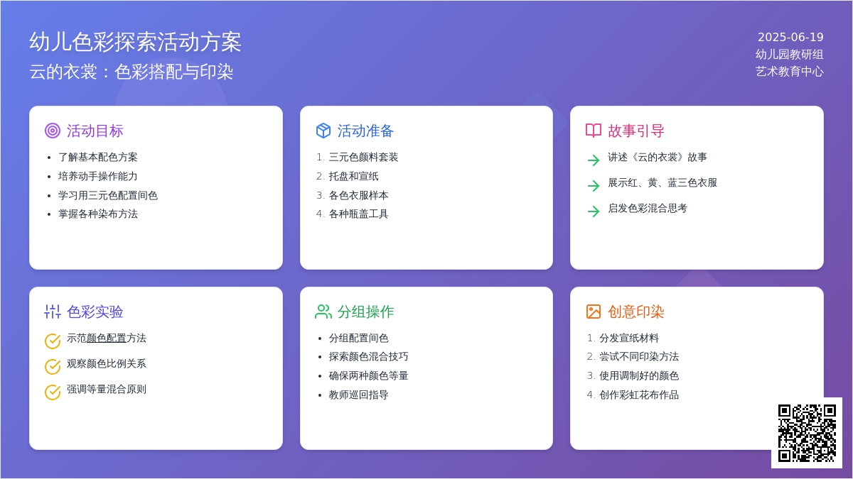 中班综合活动云的衣裳教案