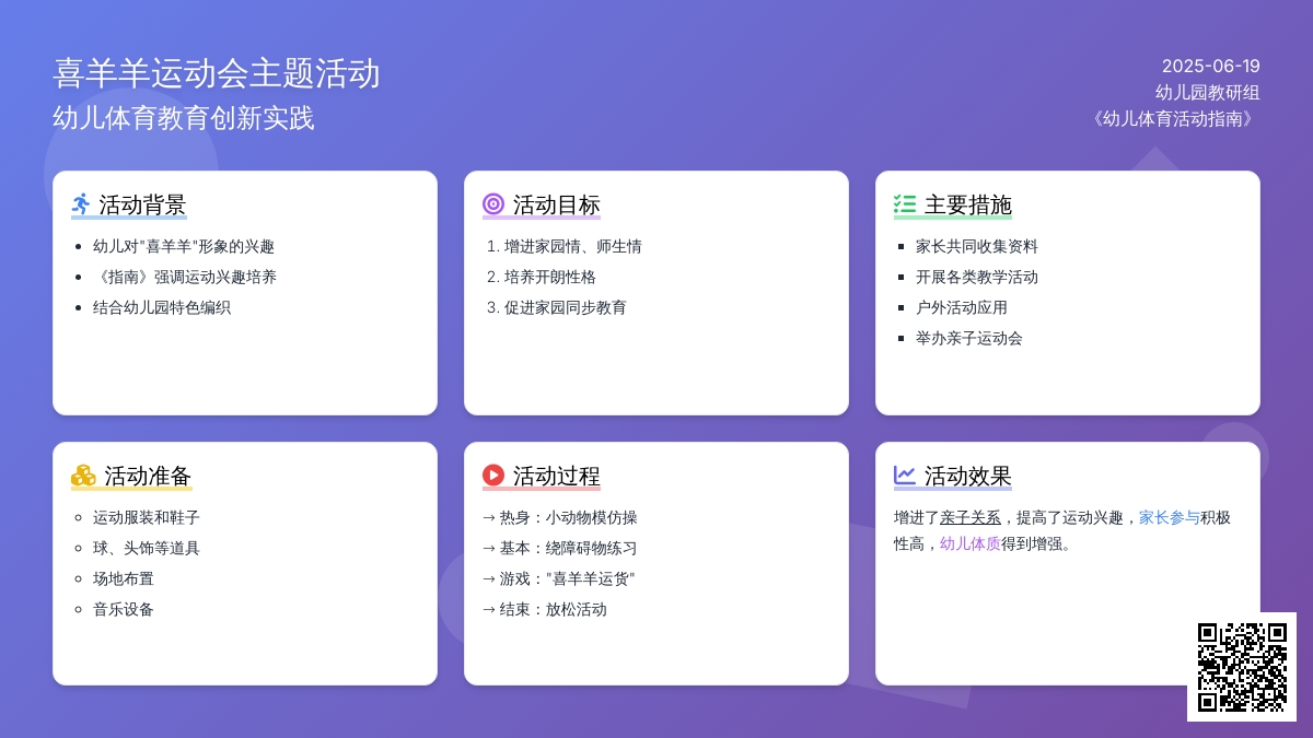 中班主题喜羊羊运动会活动方案教案