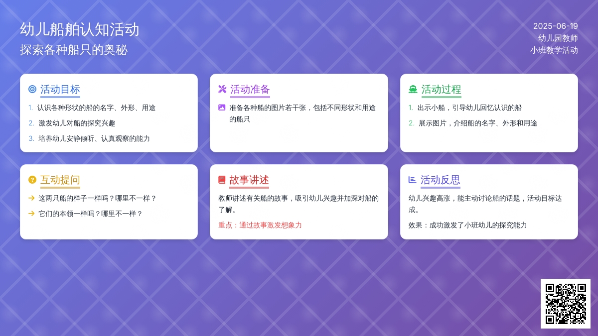 中班主题生成活动认识各种各样的船教案反思