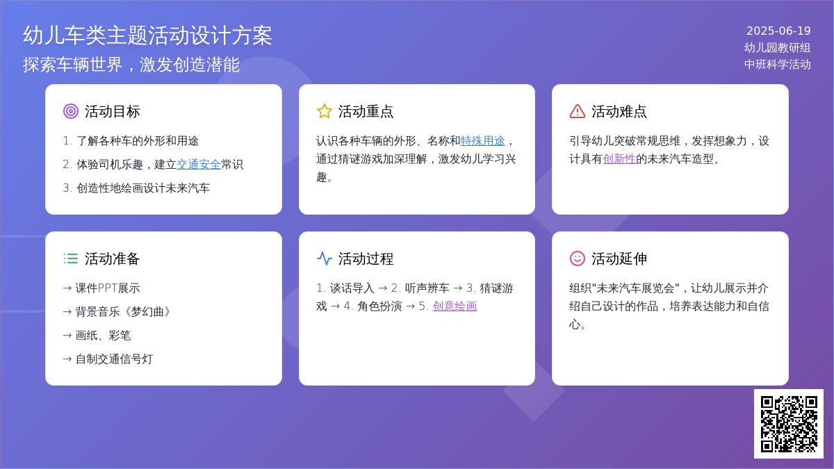 中班综合活动各种各样的车教案反思