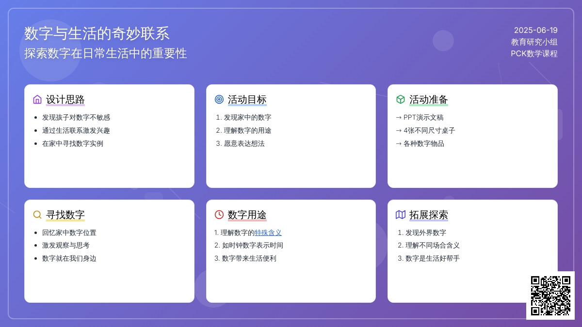 中班集体活动家里的数字教案