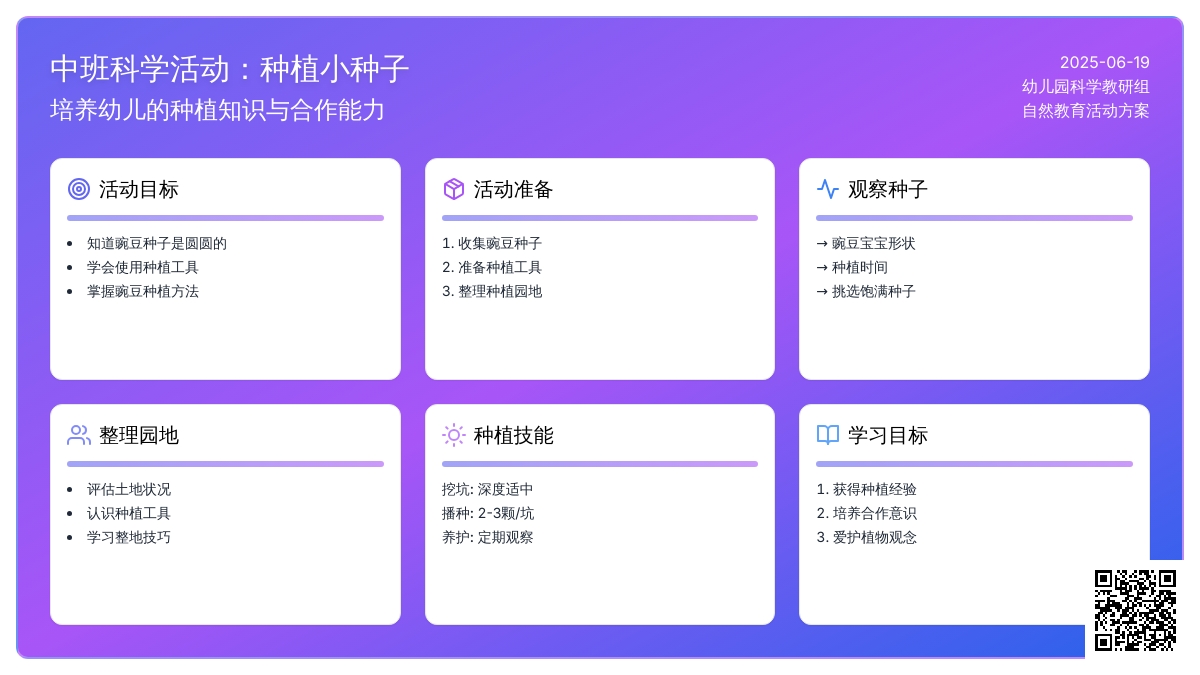 中班种植活动种豌豆教案