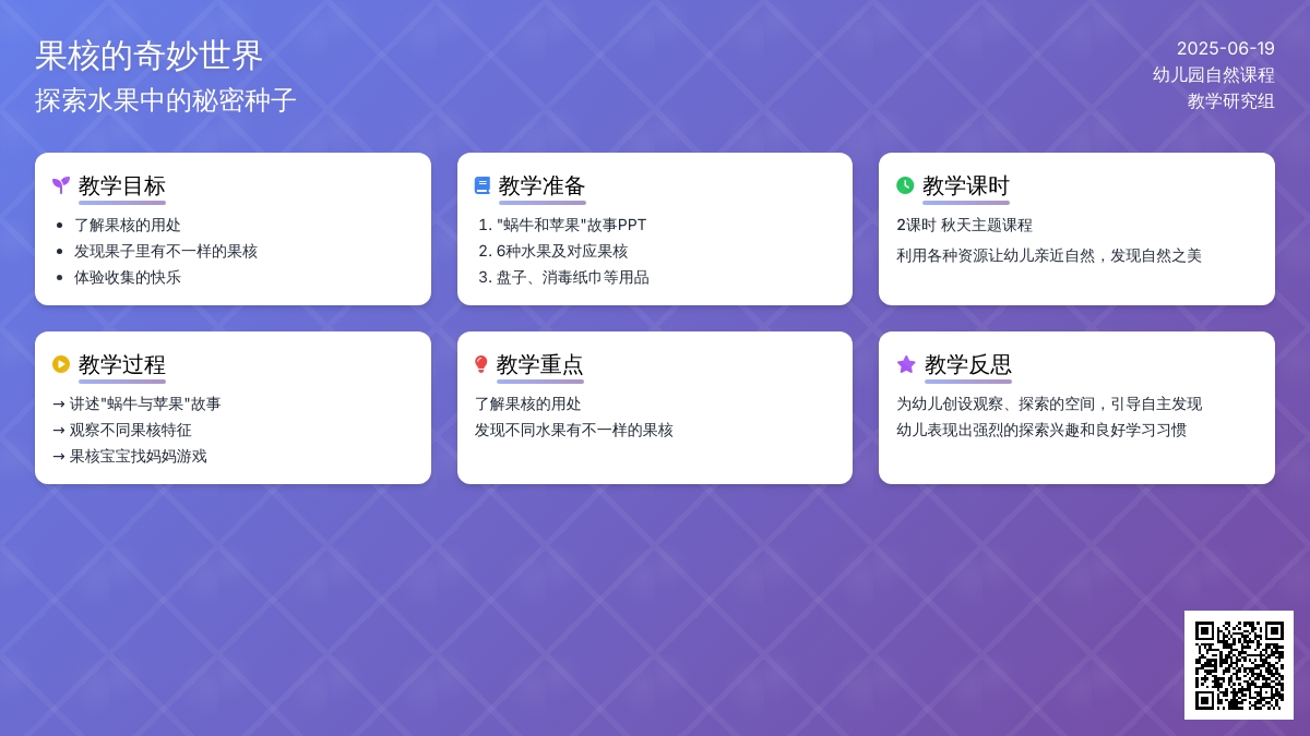 中班主题果核的秘密教案反思