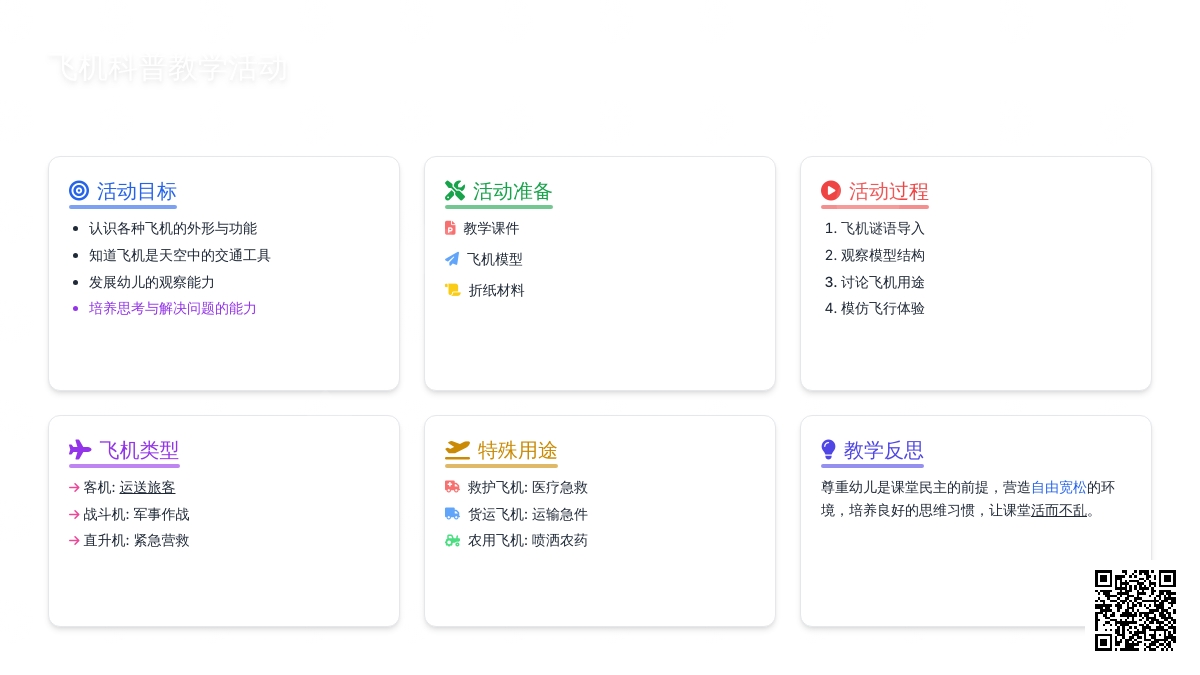 中班主题认识各种各样的飞机教案反思