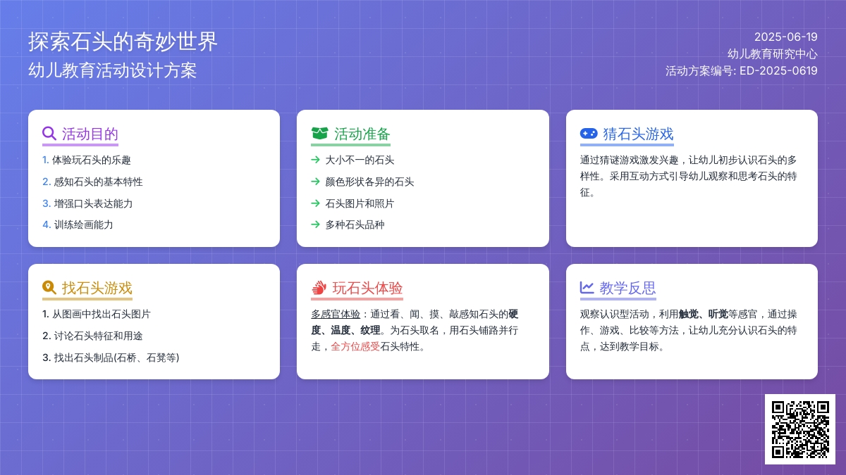 中班主题石头教案反思