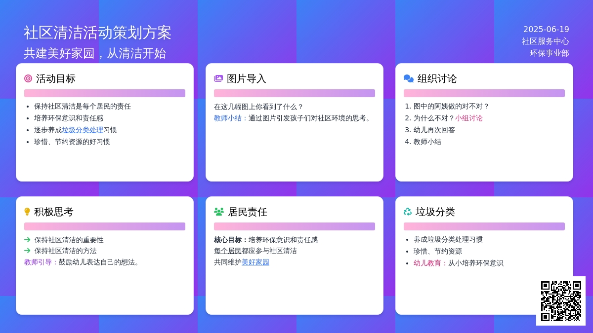 中班主题保持社区清洁教案反思