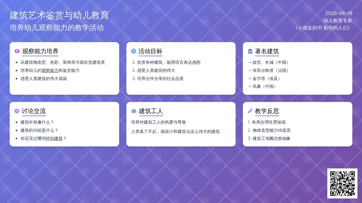 中班主题五花八门的建筑教案反思