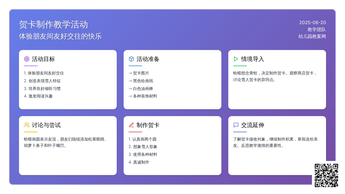 中班主题有雪人的贺年卡教案反思