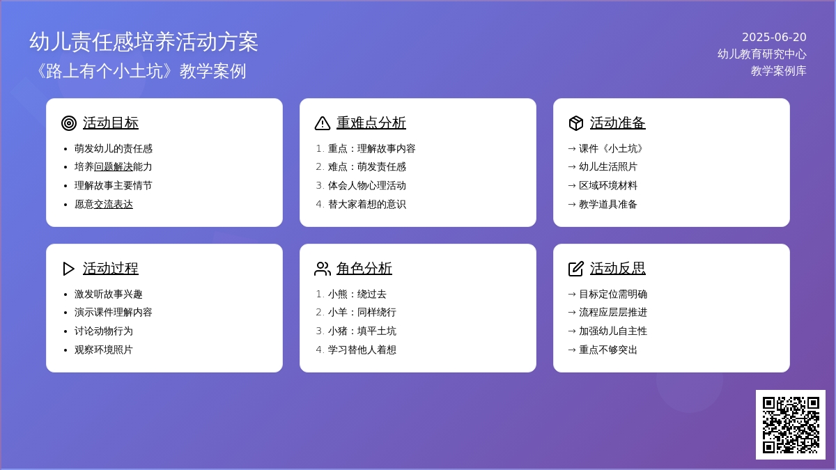 中班主题路上有个小土坑教案反思