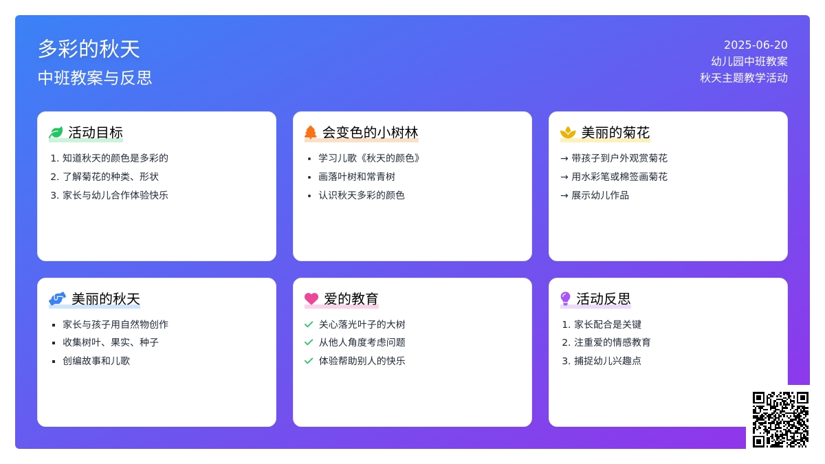 中班主题公开课多彩的秋天教案反思