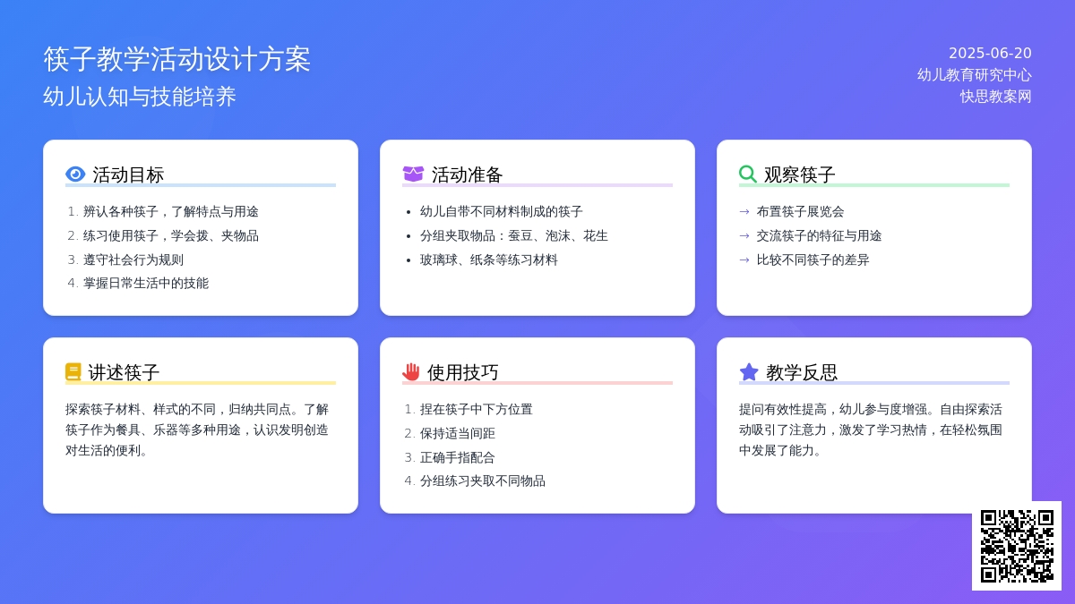 中班主题各种各样的筷子教案反思