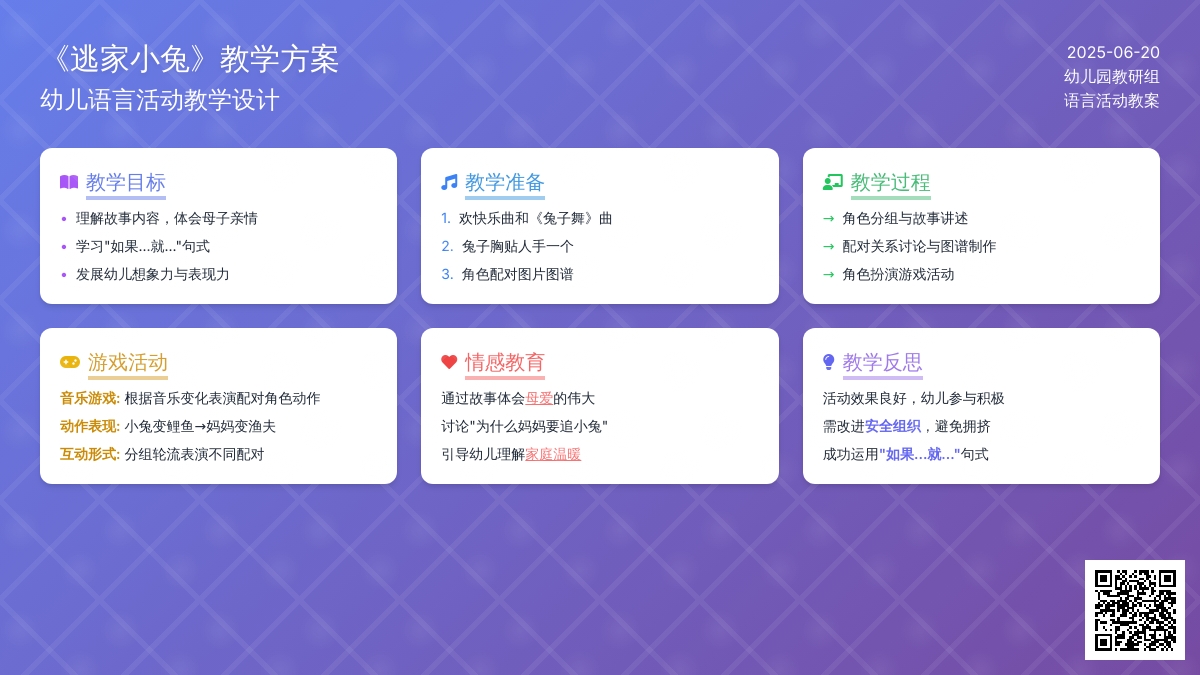 中班主题逃家小兔教案