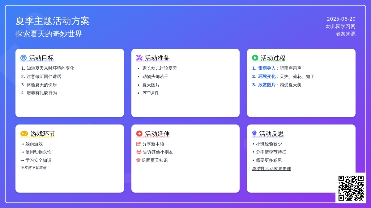 中班主题公开课夏天来了教案反思