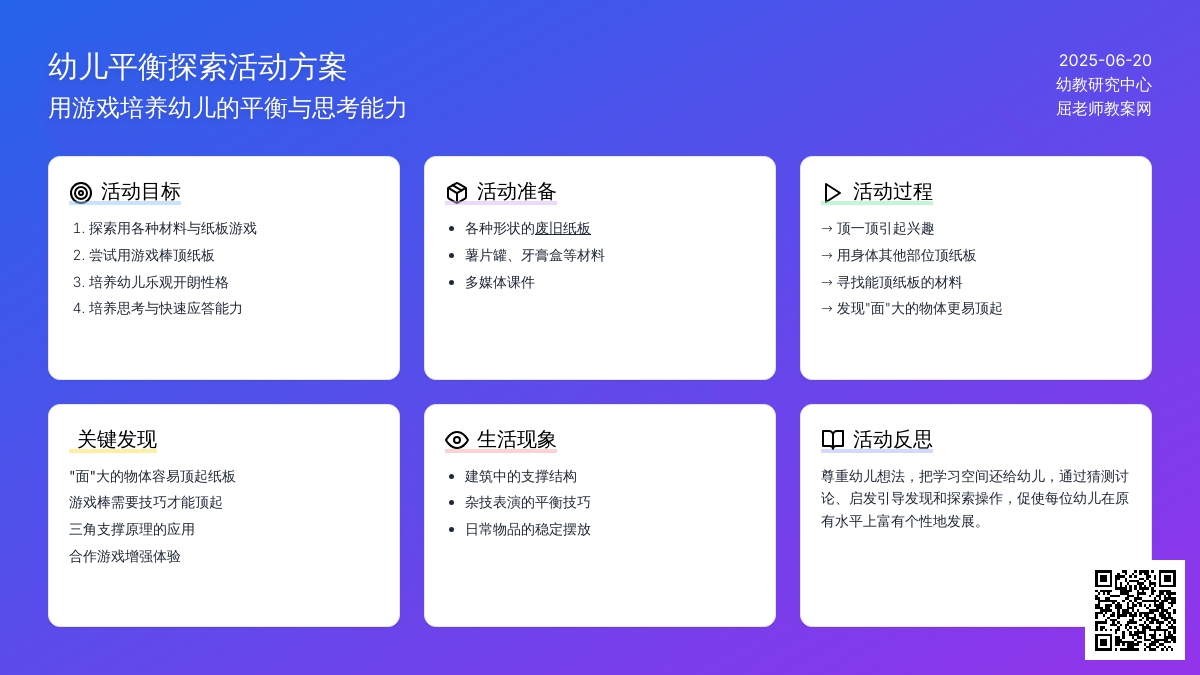 中班主题纸板顶顶乐教案反思