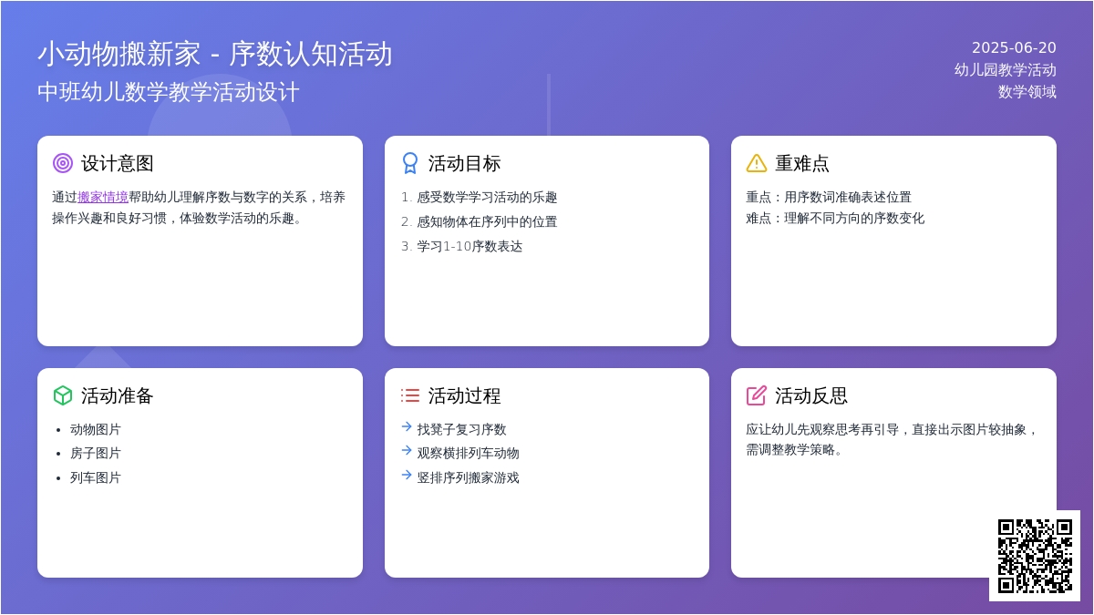 中班数学活动小动物搬新家教案反思