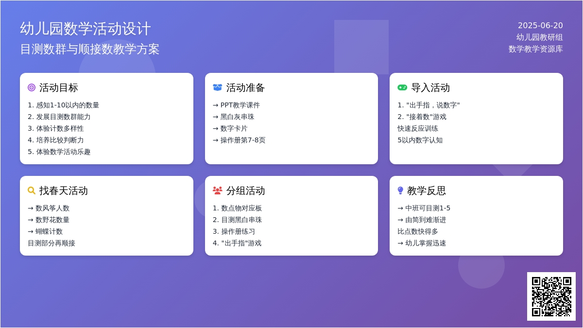 中班数学活动目测数群教案反思