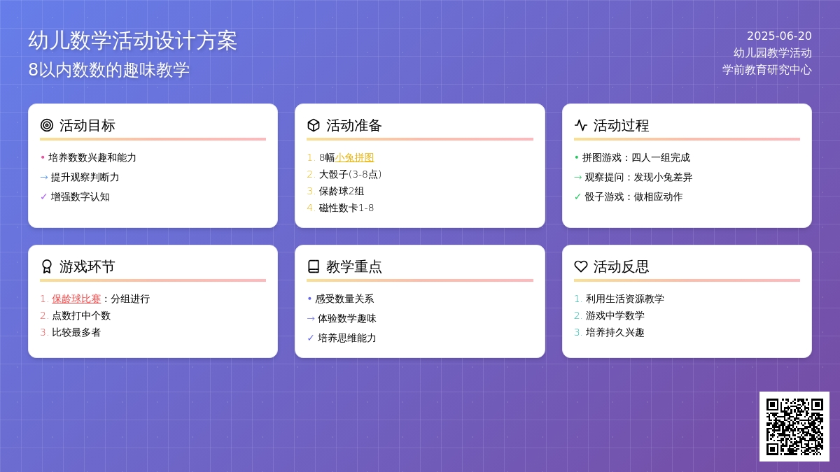 中班数学活动复习8以内的数数教案反思