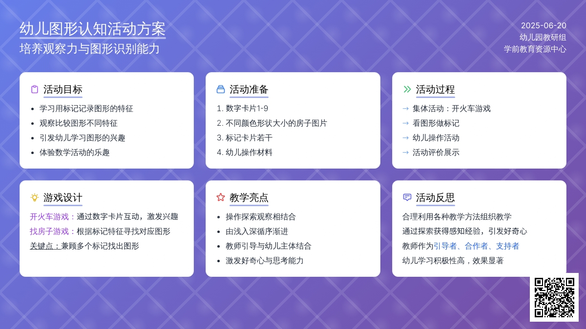 中班数学活动看图做标记教案反思