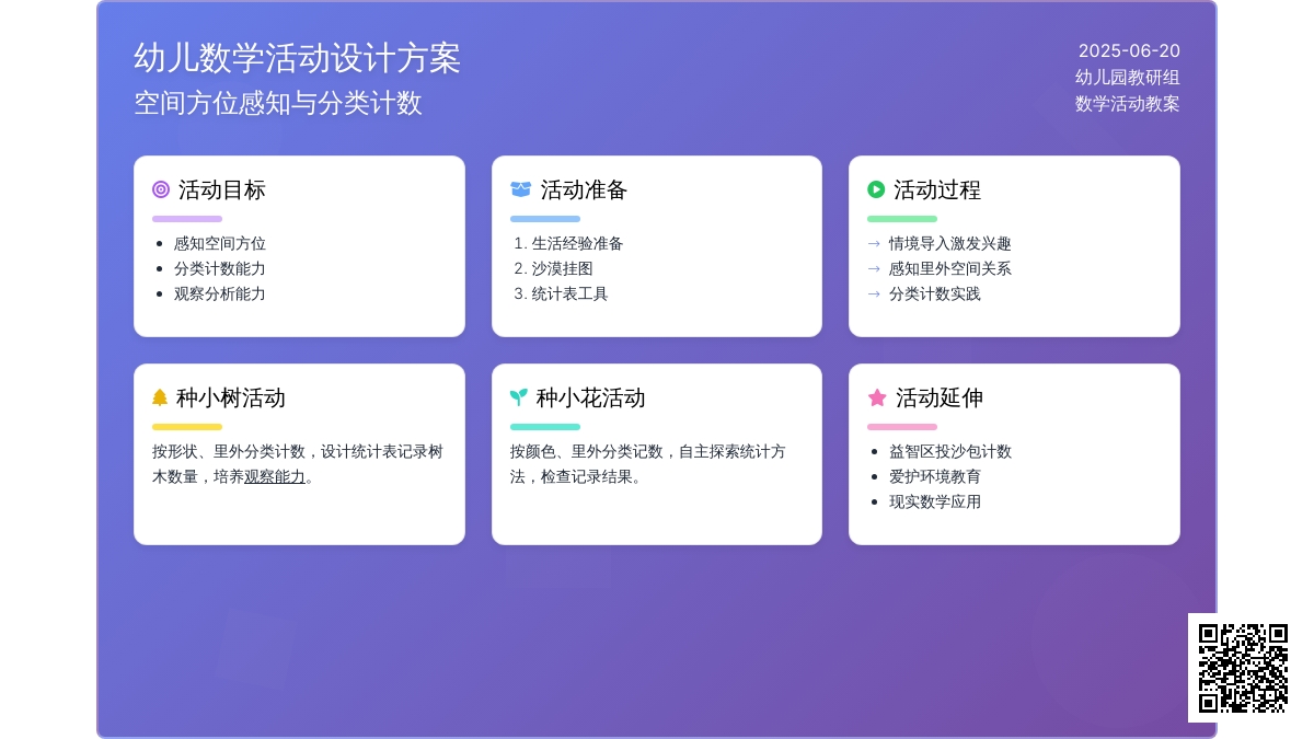 中班数学活动里外辩识与计数教案反思