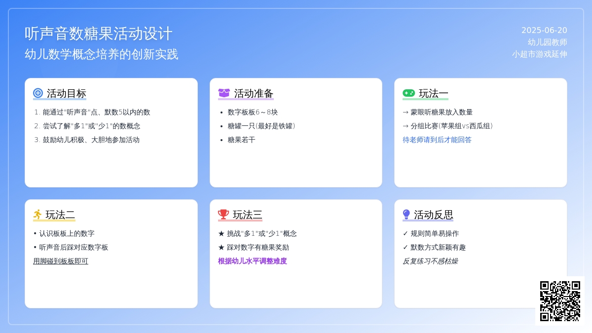 中班数学听声音数糖果教案反思