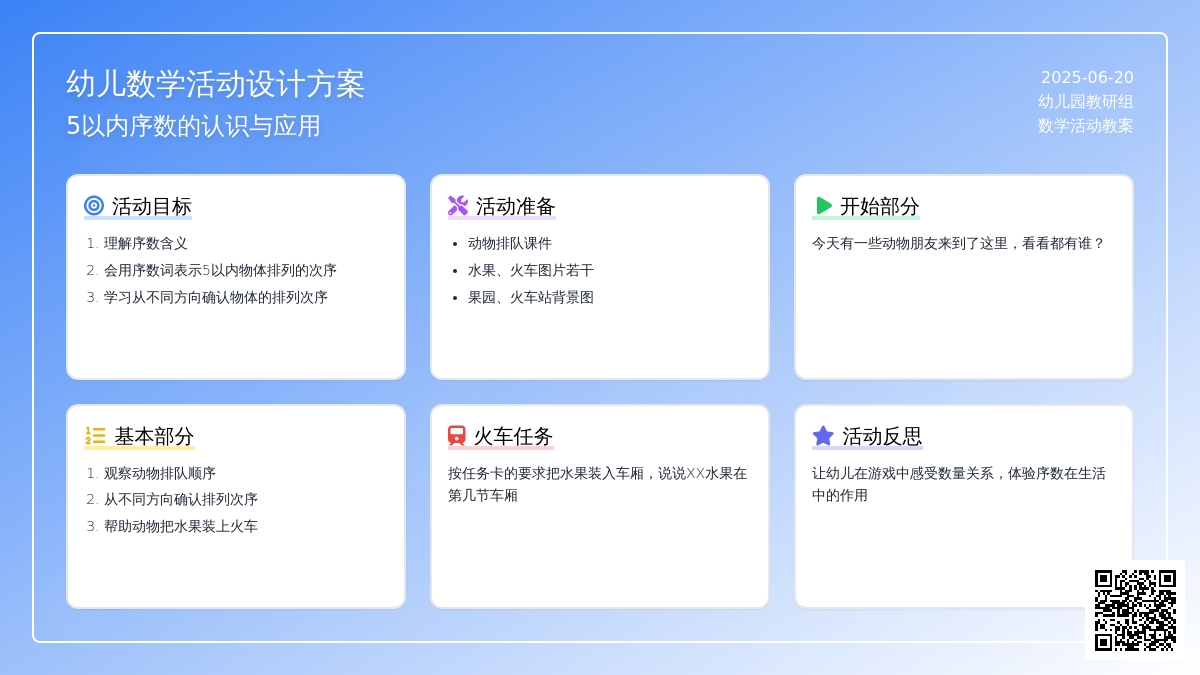 中班数学水果列车教案反思