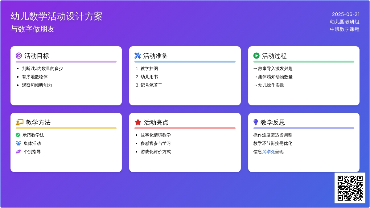 中班数学与数字做朋友教案反思