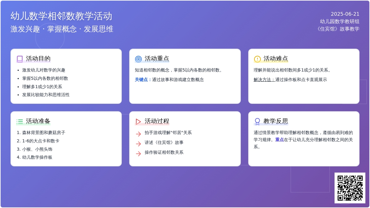中班数学活动5以内的相邻数教案反思