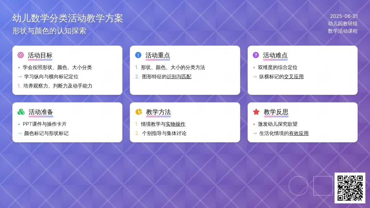 中班数学图形的家教案反思
