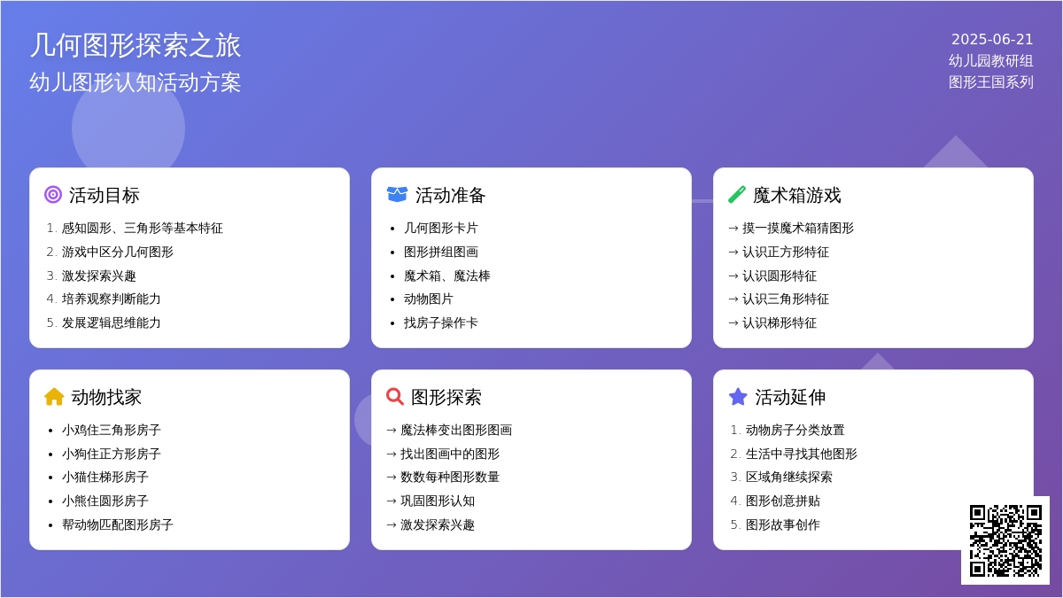 中班数学图形王国教案