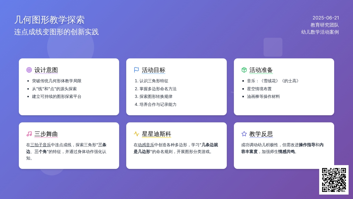 中班数学活动三角形与多边形教案反思