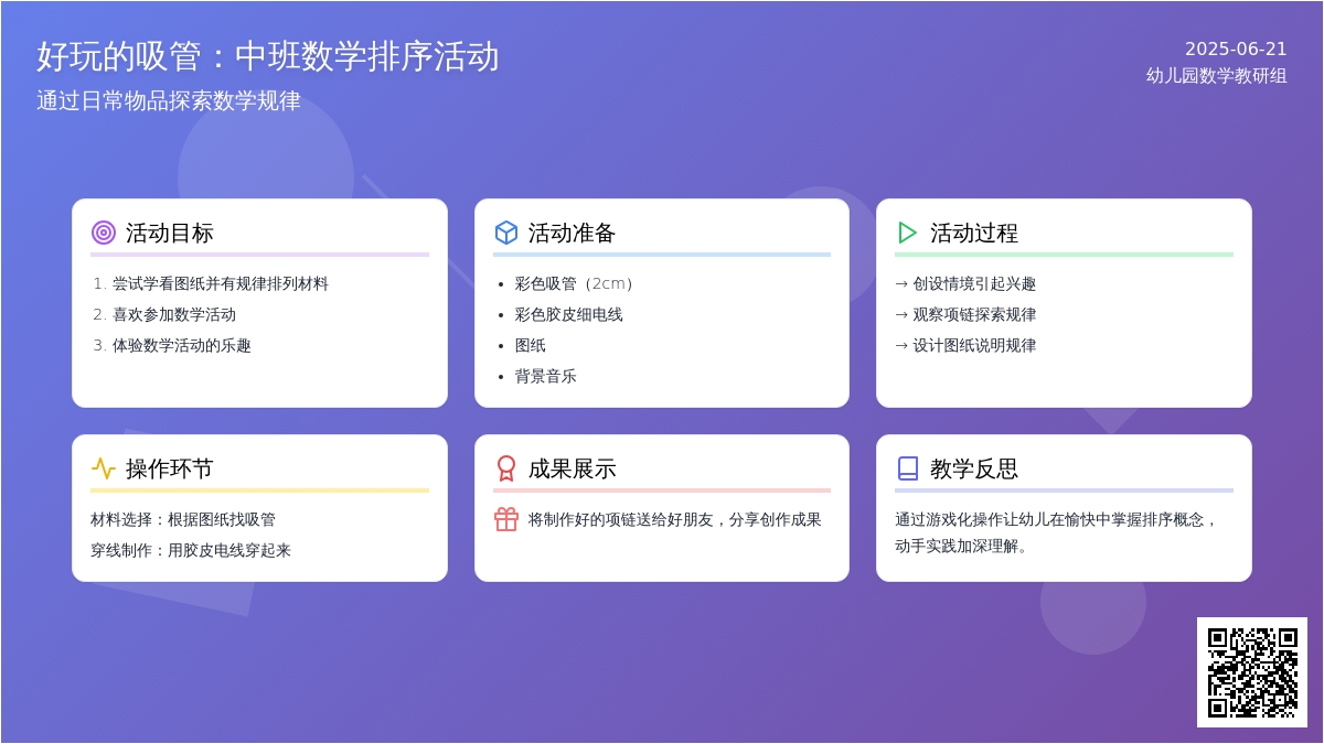 中班数学活动好玩的吸管教案反思
