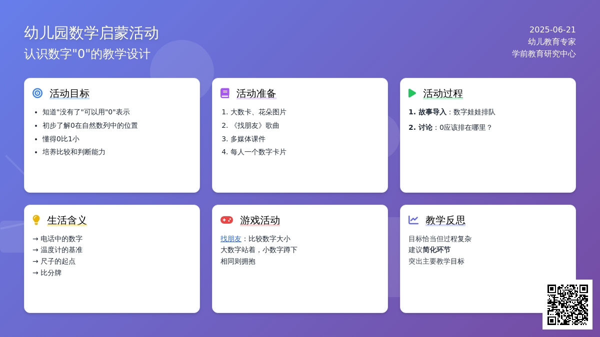 中班数学活动有趣的0教案反思