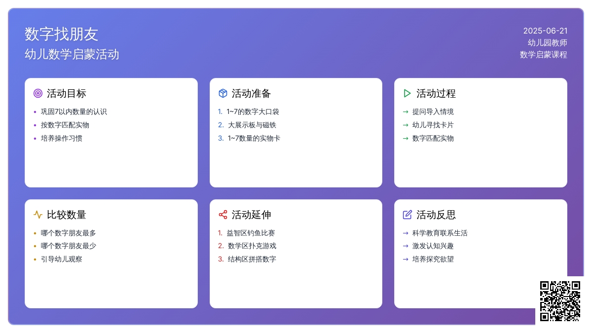 中班数学数字口袋找朋友教案反思