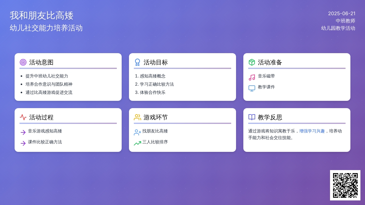 中班数学我和朋友比高矮教案反思