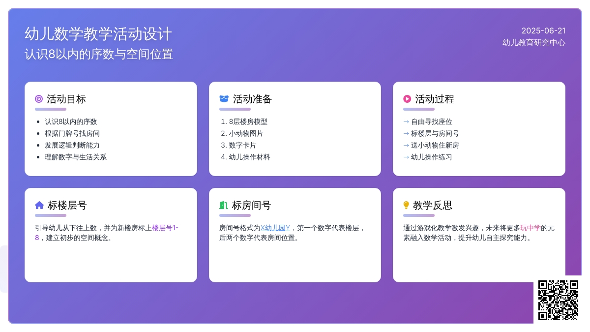 中班数学认识8以内的序数教案反思