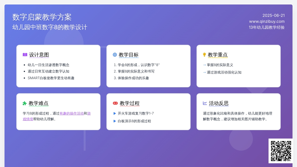 中班数学活动认识数字教案反思