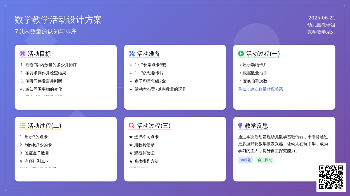 中班数学印点子教案反思