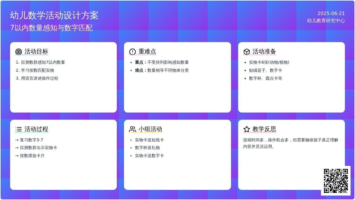 中班数学给实物印点子和数字教案反思