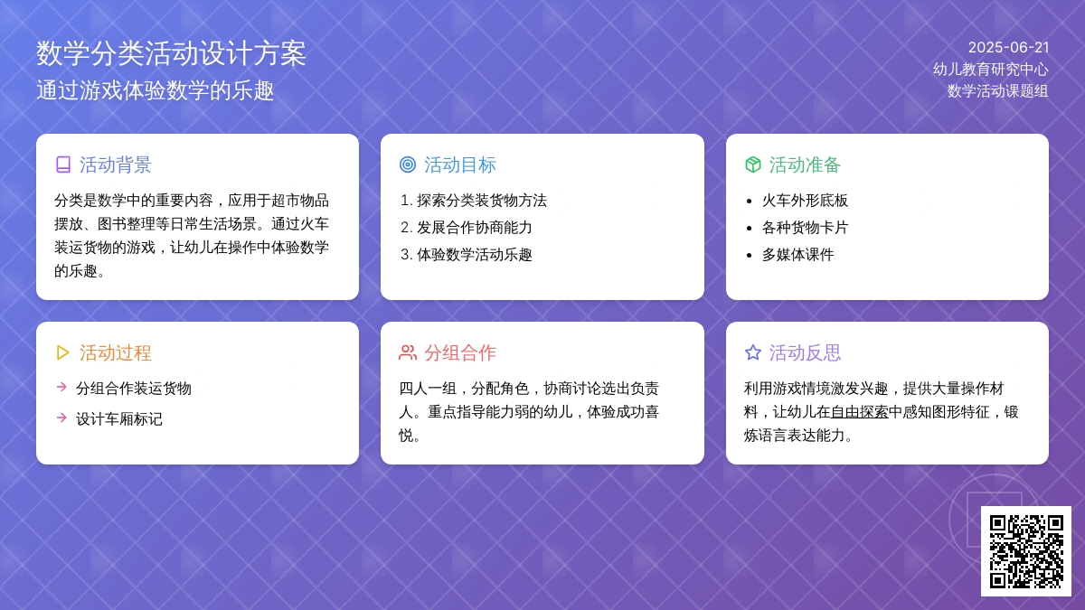 中班数学优质课分类教案反思