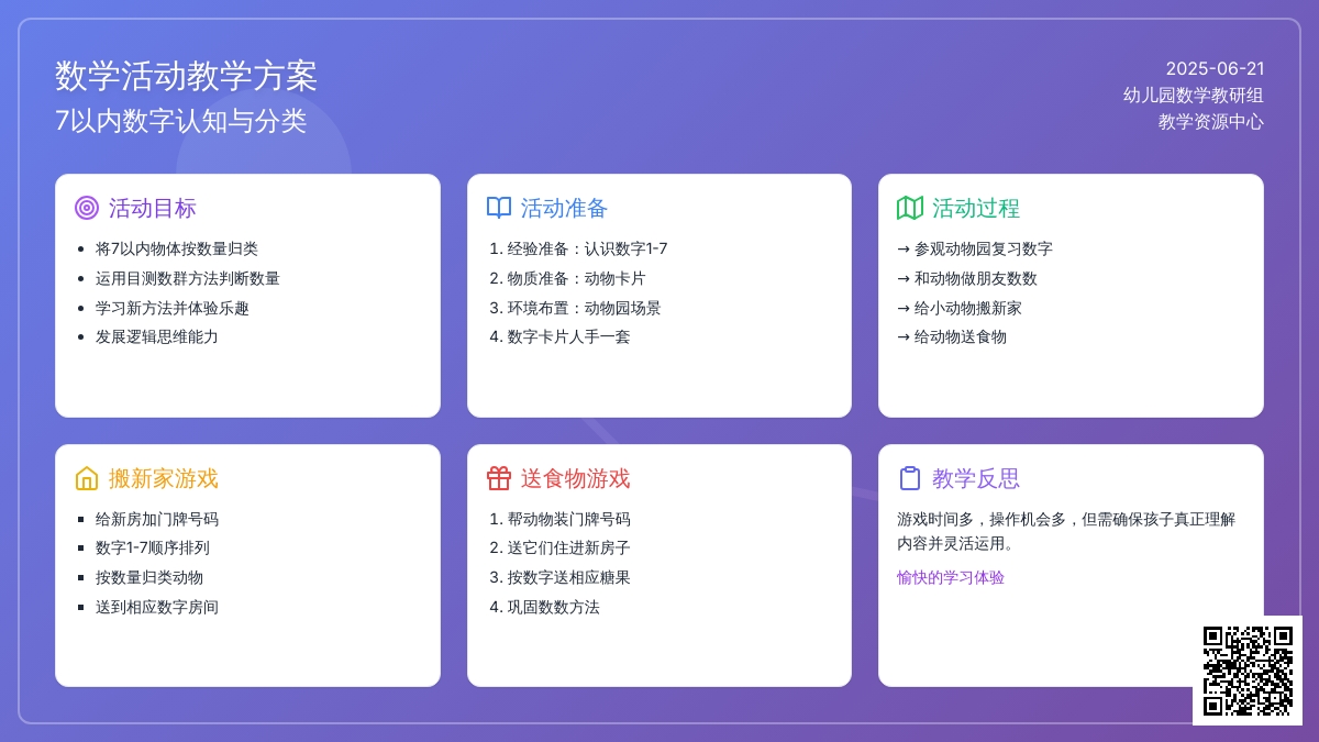 中班数学公开课小动物住哪里教案反思