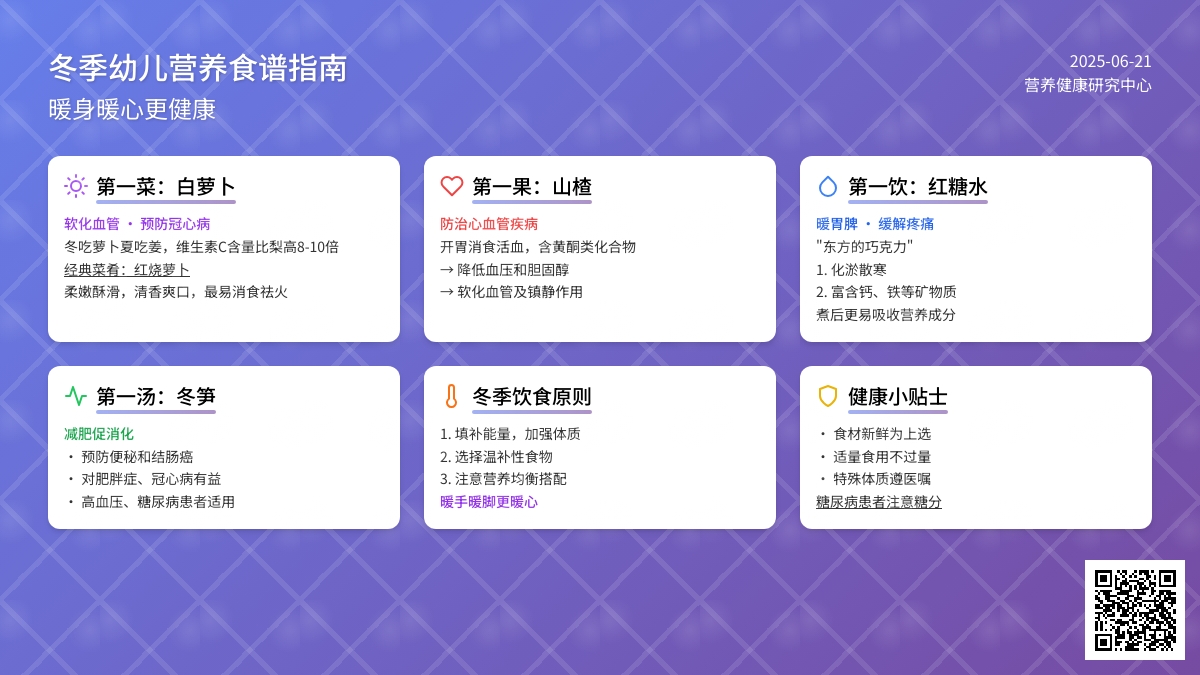 幼儿冬天应多吃些什么身体更健康