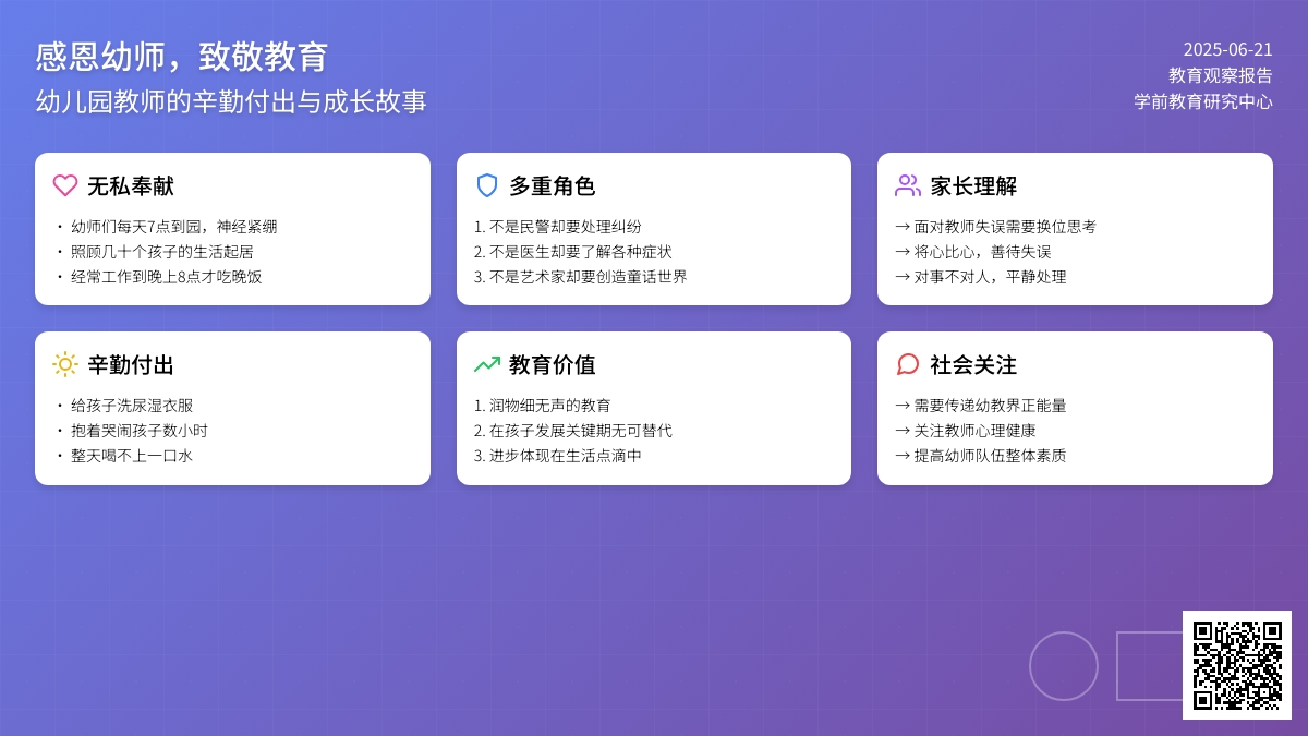 写给幼儿园先生的一封信冲动所有幼师园长